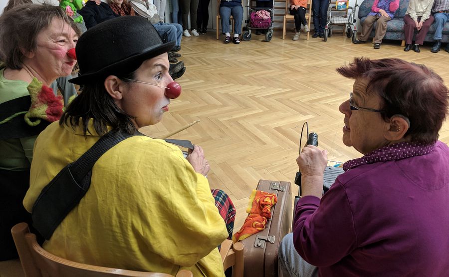 Klinikclowns im Wohnverbund der Lebenshilfe Heidelberg